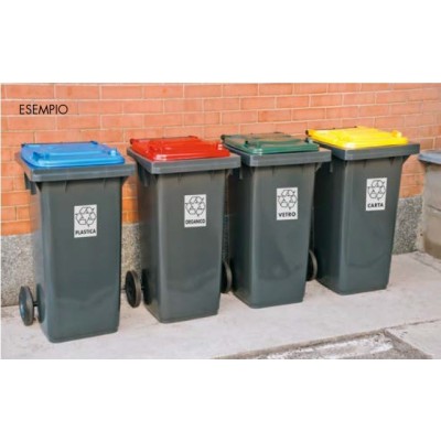 Bidone carrellato 120 Lt.