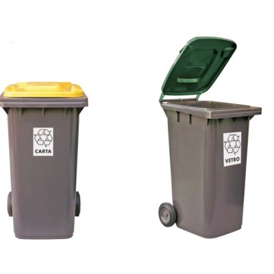 Bidone carrellato 120 Lt.
