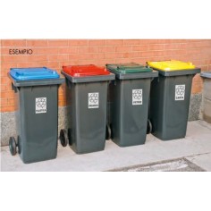 Bidone Carrellato 240Lt.