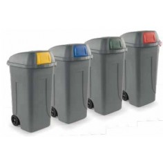 Bidone Push Carrellato 100Lt.