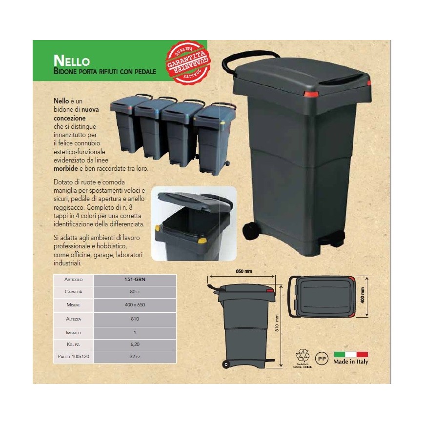 Contenitore NELLO 80 Lt.