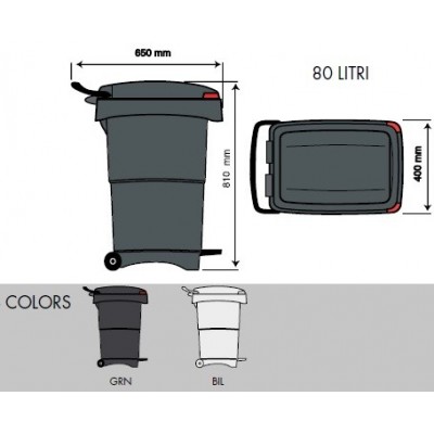 Contenitore NELLO 80 Lt.