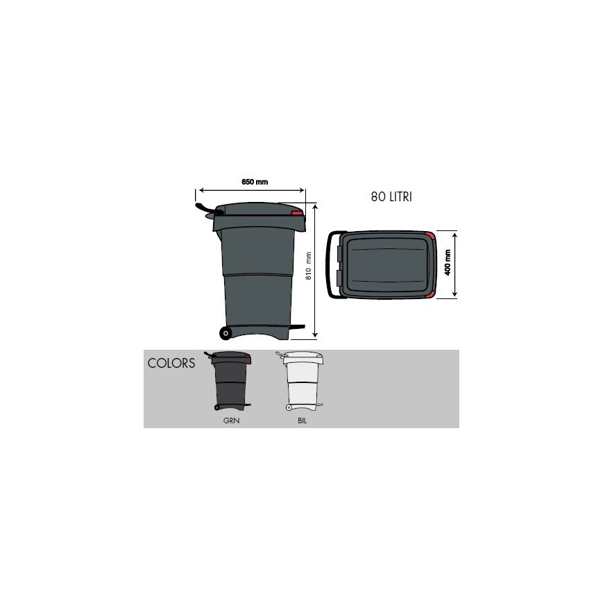 Contenitore NELLO 80 Lt.