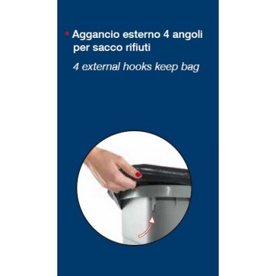 Bidone Carrellato 100 Lt.