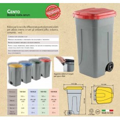 Bidone Carrellato 100 Lt.