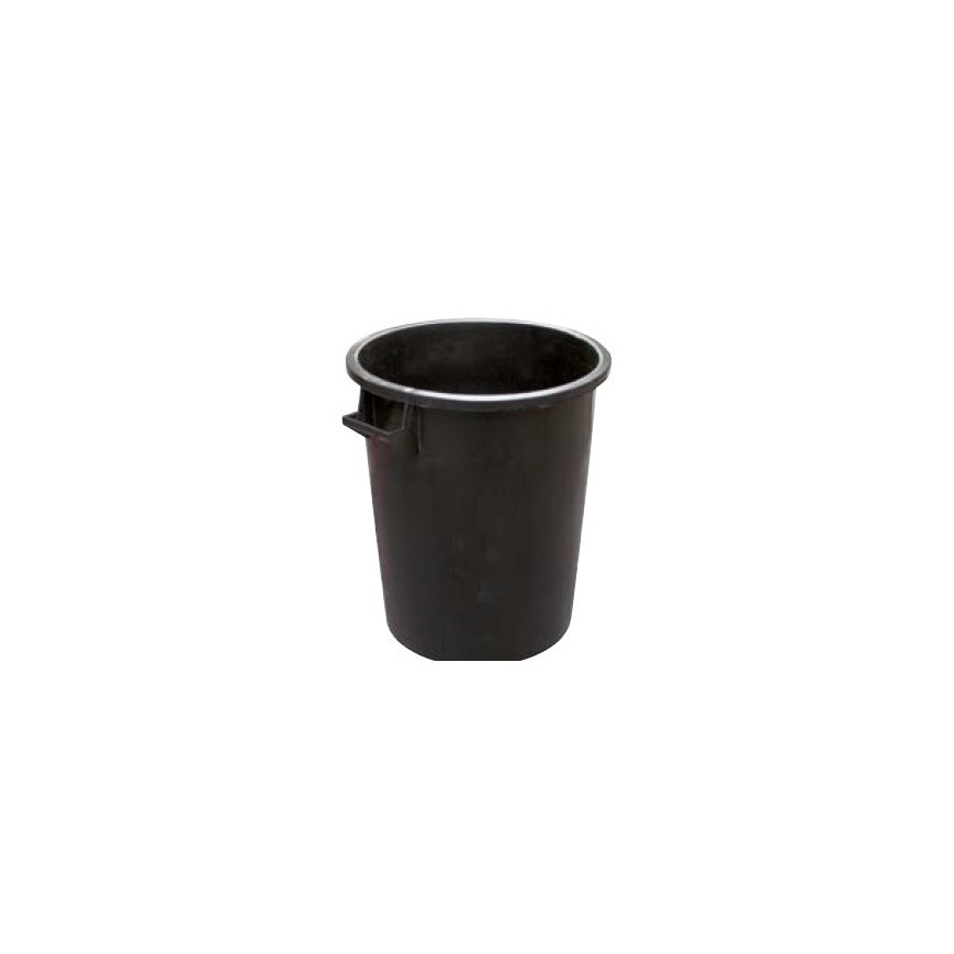 Bidone Industriale Nero 75 Lt.