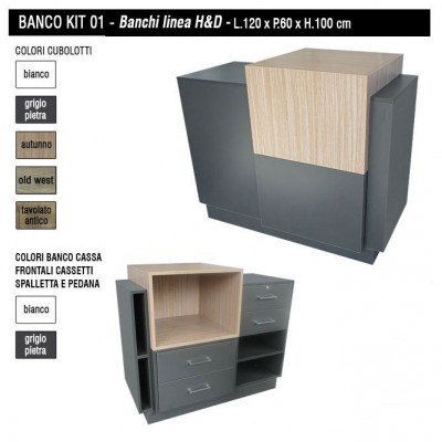 Banco Vendita per Negozi Kit.1HD Componibile