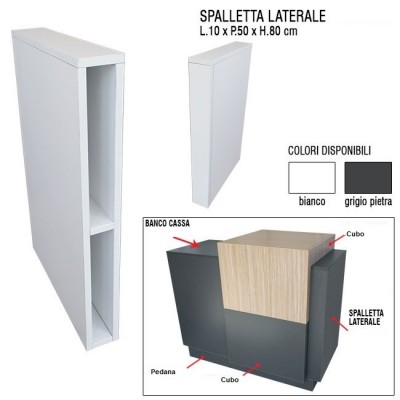 Spalletta laterale per banco vendita HD