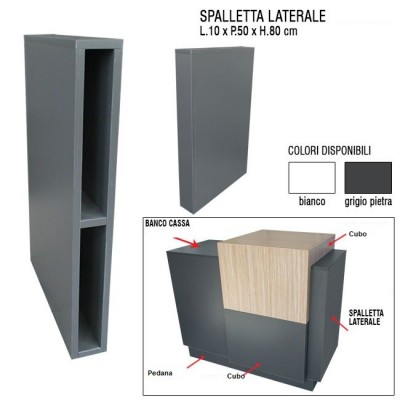 Spalletta laterale per banco vendita HD