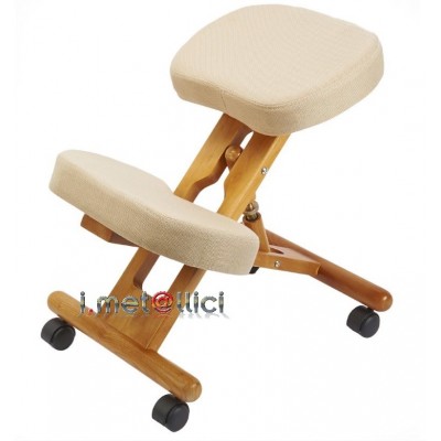 Sgabello ergonomico in legno GALILEO
