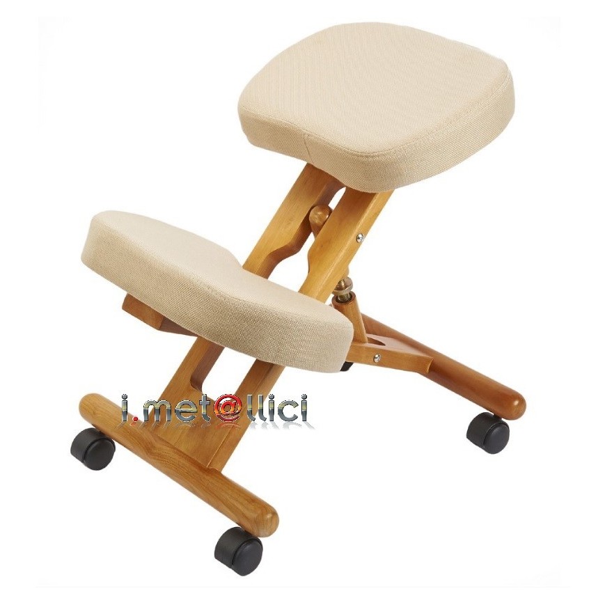 Sgabello ergonomico in legno GALILEO
