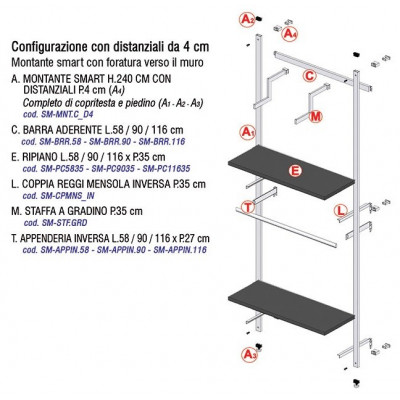 Montante Smart D6