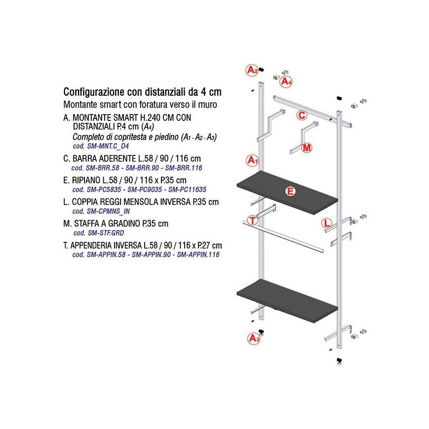 Montante Smart D6