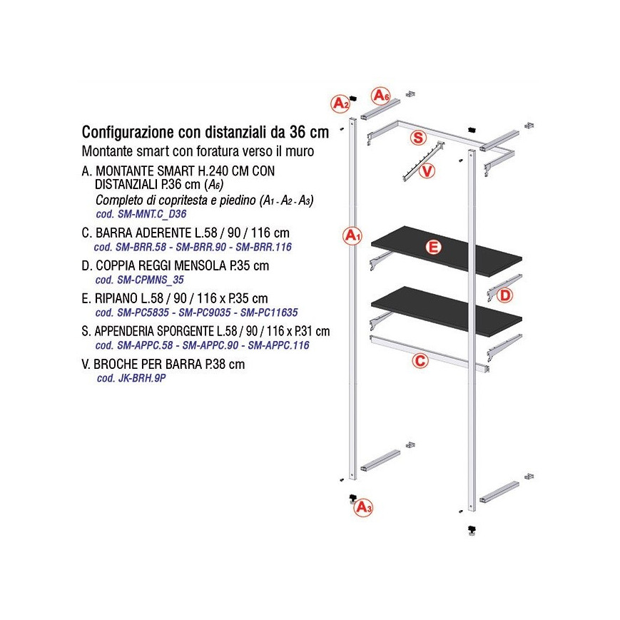 Montante Smart D36