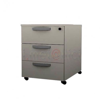 Cassettiera per ufficio 3 cassetti