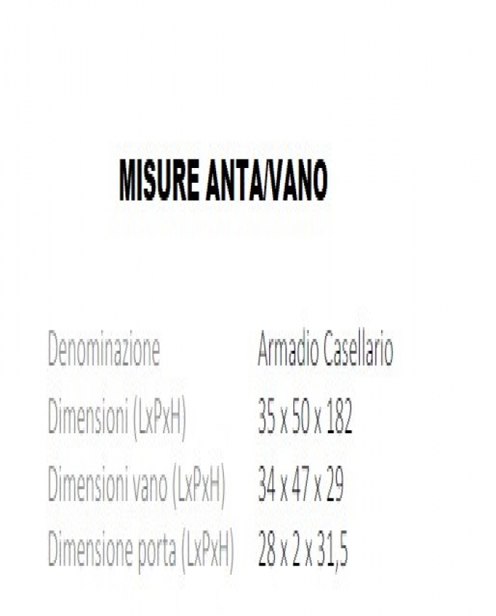 Armadietto per  Portaborse 5/porte