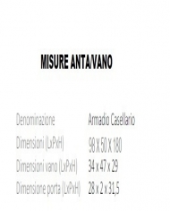 Armadietto per portaborse 15/porte