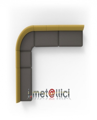 Elemento panca SINUA angolo 90°