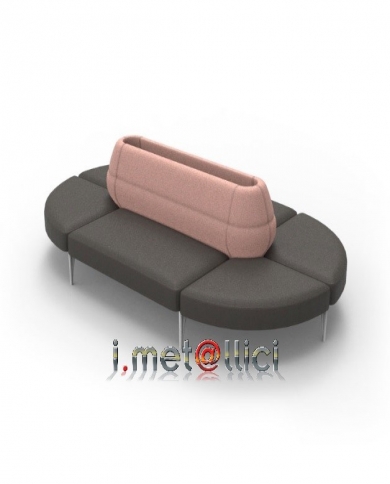 Elemento panca SINUA angolo 90°