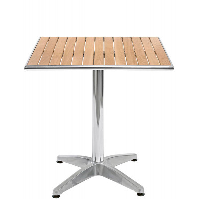 Tavolo in alluminio e legno