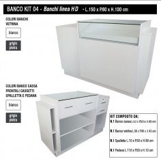 Banco Vendita per Negozi Kit.3 HD Componibile