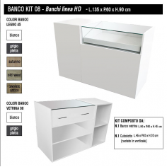 Banco vendita per negozi Kit.7 HD componibile