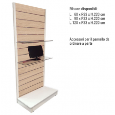 Espositore dogato con cappello L.60 X P.45 X H.220