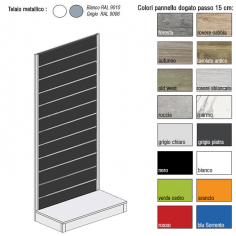 Espositore dogato singolo L.60 X P.33 X H.190cm