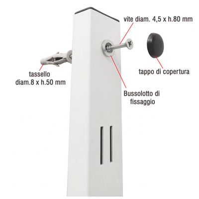 Kit Fissaggio Montante a Muro