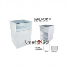 Banco Vendita per Negozi con  Vetrina SD L.90 X P.60 X H.90