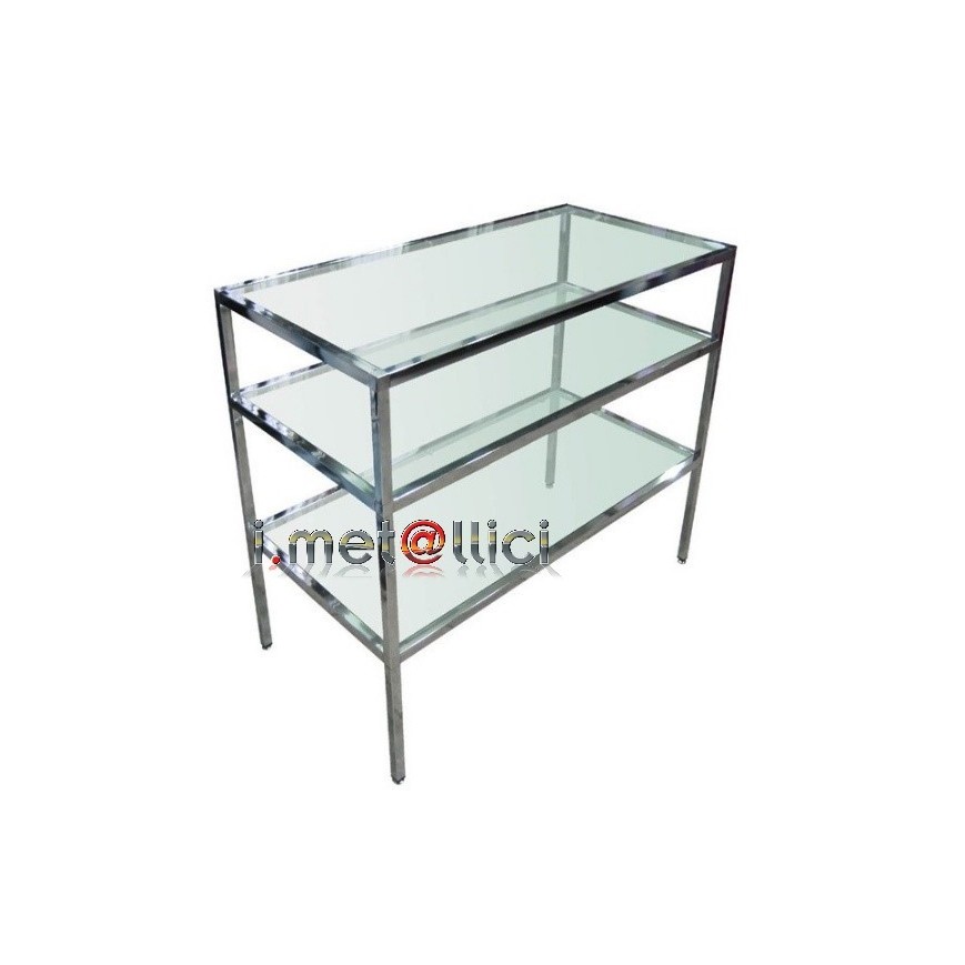 Banco a 3 Piani Vetro
