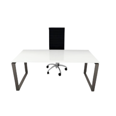 Scrivania ufficio LOFT sostegno anello chiuso P.60