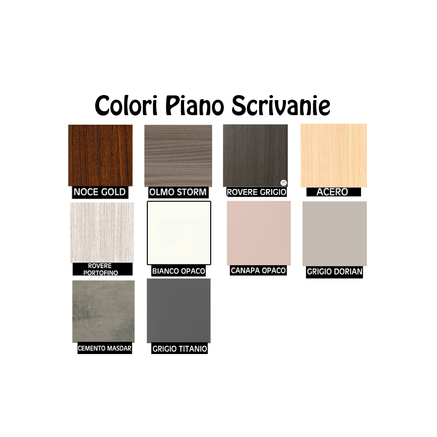 Scrivania Ufficio  Sostegno Anello Aperto P.60