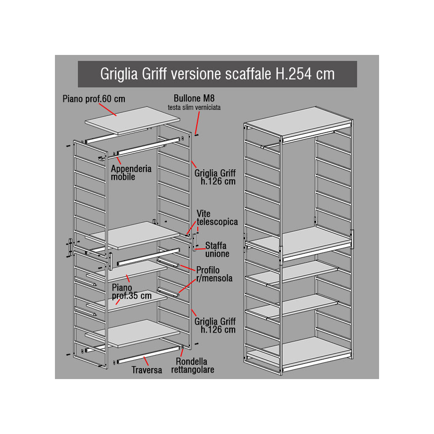 Griglia Griff H.126,6
