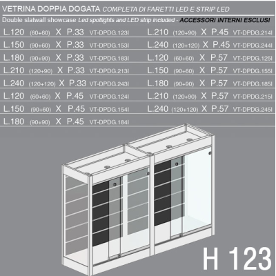 Vetrina Doppia Dogata H.123