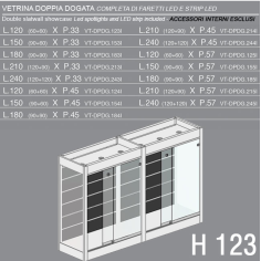 Vetrina Doppia Dogata H.123