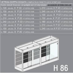 Vetrina Doppia Dogata H.86