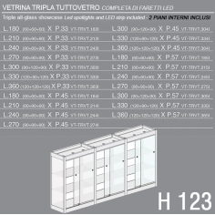 Vetrina Tripla H.123