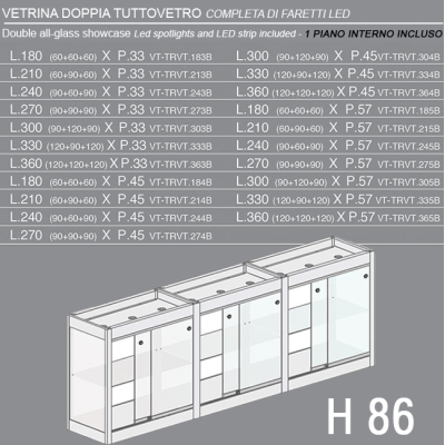 Vetrina Tripla H.86