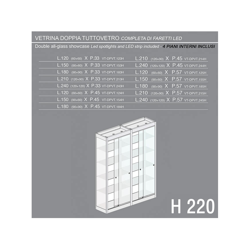 Vetrina Doppia H.220