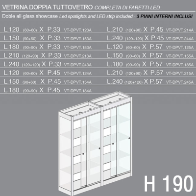Vetrina Doppia H.190