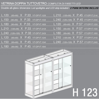 Vetrina Doppia H.123