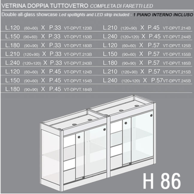 Vetrina Doppia H.86