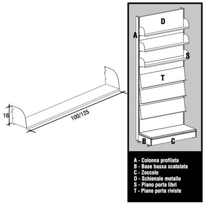Piano Porta Libri