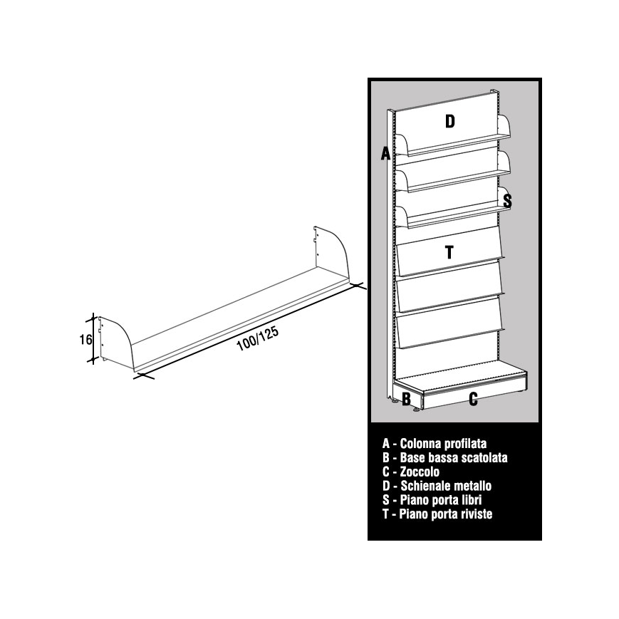 Piano Porta Libri