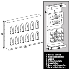 Porta Bottiglie Superiore