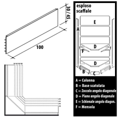 Schienale Angolo Diagonale