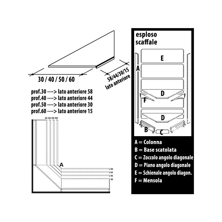 Piano Angolare Diagonale
