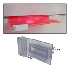 Porta Prezzi per Vetro con Adesivo