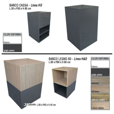 Banco vendita per negozi Kit.9 HD componibile